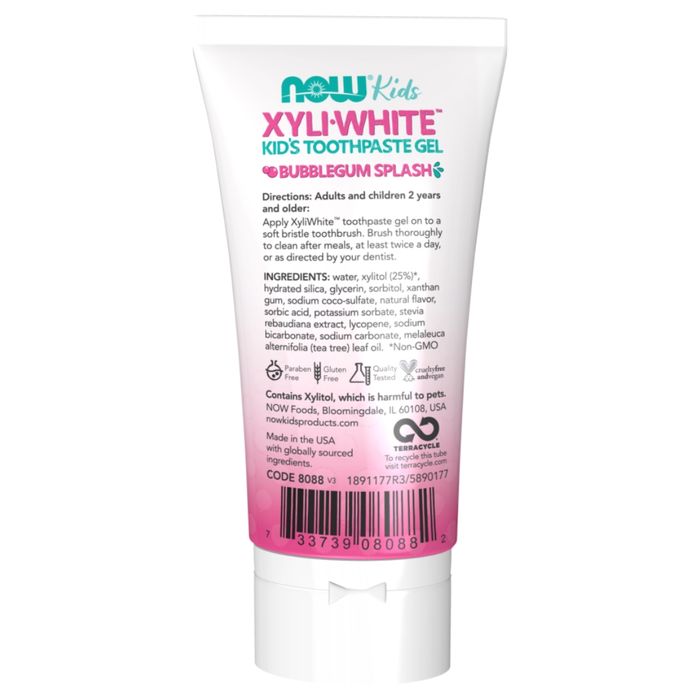 NOW XyliWhite Bubblegum Splash Tannkrem Gel for Barn