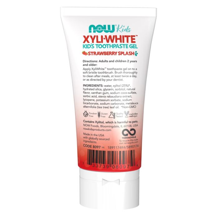 NOW XyliWhite Strawberry Splash Tannkrem Gel for Barn