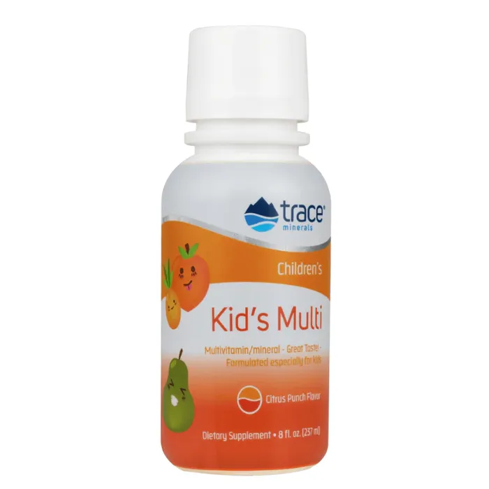 Trace Minerals Flytende Multivitamin For Barn Tropisk Punsj