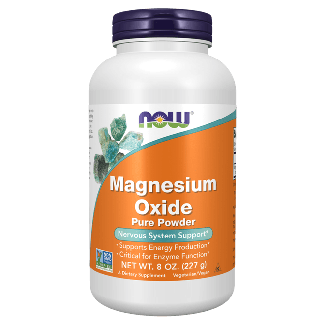Hovedbilde NOW Magnesium Oxide Pulver