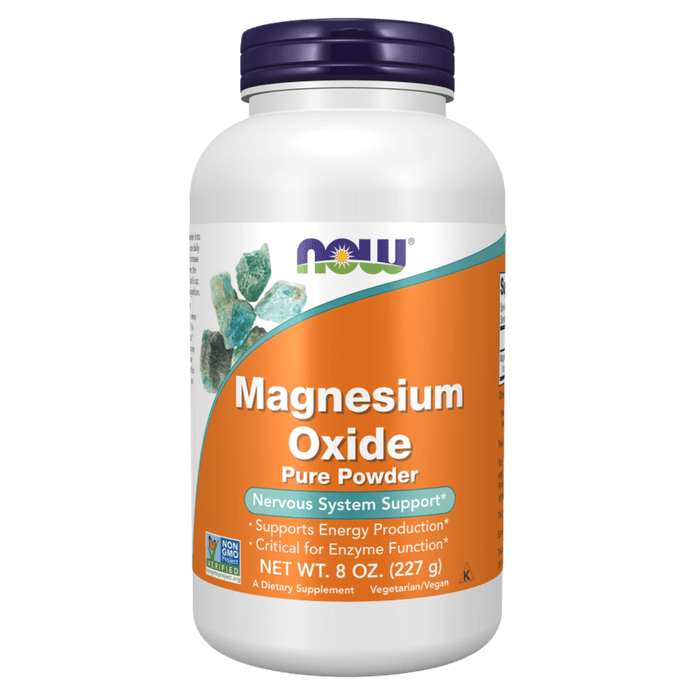 NOW Magnesium Oxide Pulver