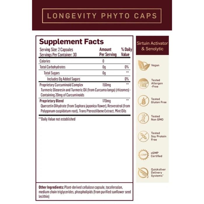 Quicksilver Longevity Phyto Kapsler