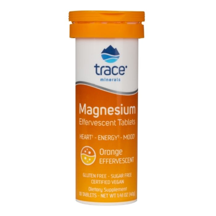 Trace Minerals Magnesium Brusetabletter Appelsin