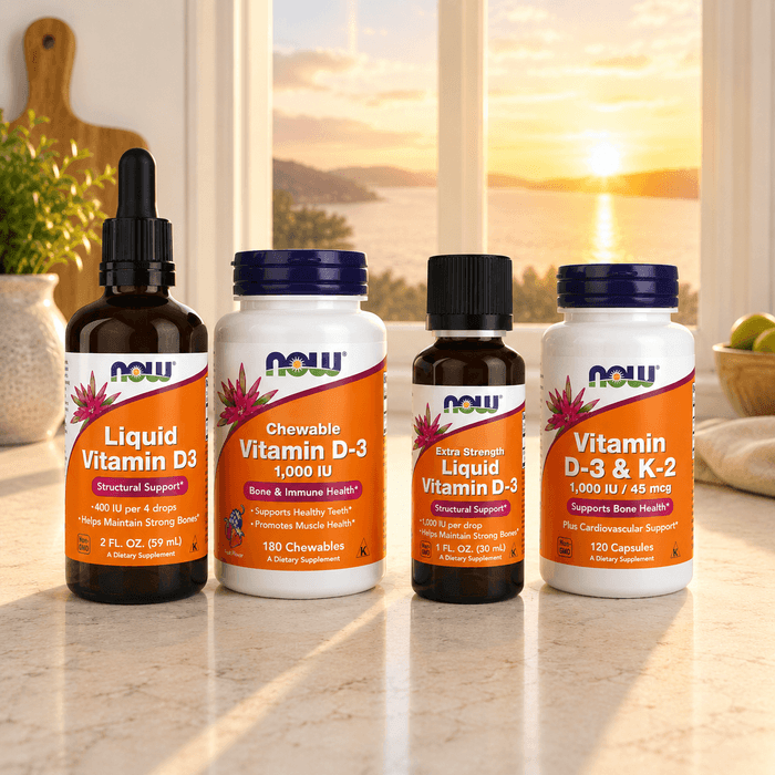 NOW Vitamin D3 & K2 1000IU/45mcg