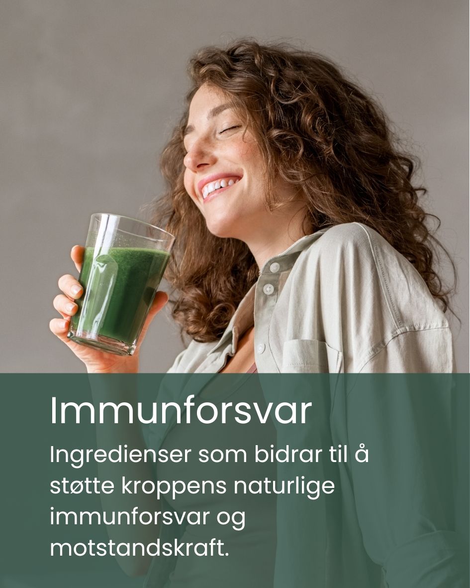 Ingredienser som bidrar til å støtte kroppens naturlige immunforsvar og motstandskraft
