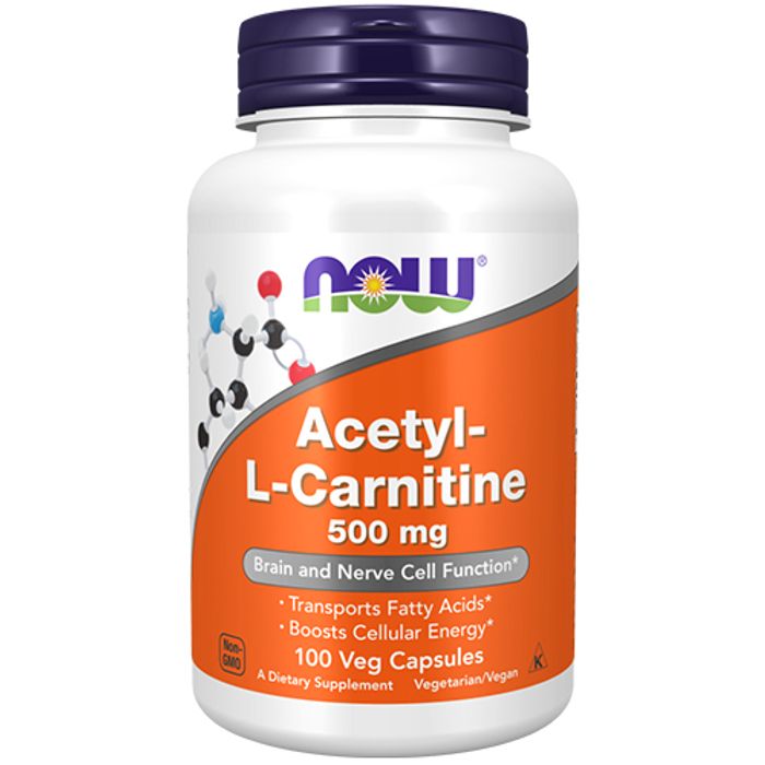 NOW Acetyl-L-Carnitine 500mg kapsler