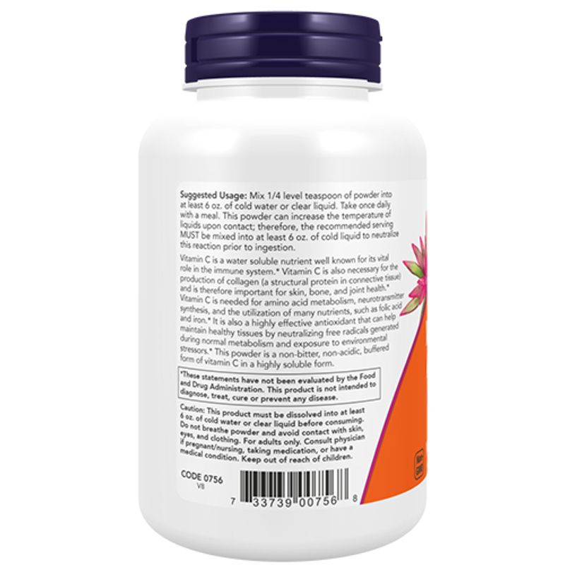 NOW Magnesium Ascorbate Pulver